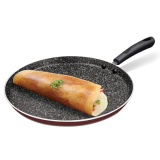 Milton Pro Cook Granito Induction Omni Tawa, 30 Cm, Burgundy, 2 Years Warranty