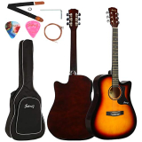 Juarez Jrz41C 41 Inch Acoustic Guitar With Acc (3Ts Sunburst)