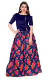 Florence Women’S Art Silk No Style Name Lehenga Choli (Lg082-Nov2020_Navy Blue_Xx-Large)