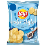 Lay’S Wafer Style Salt With Pepper Potato Chips, 23G