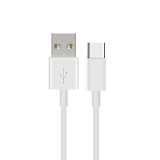Digipreneur Charge Pvc Insulated Usb Cable Fast Charging 3A 480 Mbps Data Sync Cable Usb To Type C (White)