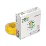 Polycab Etira 90M,0.75Sqmm. •Heat Resistant •Eco Friendly • Pvc Insulated Copper Cable •Energy Saving •Flame Retardant •99.97% Electrolytic Grade Copper •Low Smoke【Yellow】