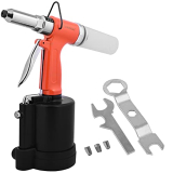 Izom Iz-6017 Pneumatic Pop Rivitter (3.2Mm, 4.00Mm, 4.80Mm & 6.4Mm) 1400Kgs Pull Force Heavy Duty Design With Front Exhaust Ideal For Assembly Line