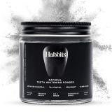 Habbits Charcoal Ylang-Ylang Mint Natural Teeth Whitening Powder | Stain Removal And Activated Charcoal Formula For Long Lasting Freshness | With N-Hap & Hyaluronic Acid | Fluoride & Peroxide Free -50G