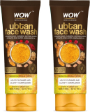 Wow Skin Science Ubtan  With Chickpea Flour, Turmeric, Saffron, Almond Extract, Rose Water & Sandalwood Oil – No Sulphate, Parabens, Silicones & Color – Pack Of 2 – Net Vol 200Ml Face Wash(200 Ml)