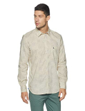 Parx Men’S Plain Slim Fit Casual Shirt (Xmss08579-F2_Light Fawn_39)