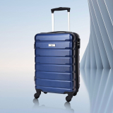 Spin Ray- Oxford Blue Cabin Size Polycarbonate Hard Top, Trolley Capacity Upto 10Kg Check-In Suitcase 4 Wheels – 18 Inch