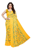 Msretail Women’S Georgette Floral Printed Saree With Blouse Piece(Hm-P-2004-D,Green)