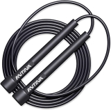 Antina Skipping Rope For Men And Women Jumping Rope With Adjustable Height Speed Skipping Rope For Exercise, Gym, Sports Fitness Adjustable Pencil Jump Rope (Black)