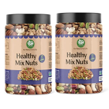 Go Vegan Combo Pack Of Natural Mix Dry Fruits And Nuts | Mix Dry Fruits 500 Gm Each Total 1 Kg Healthy For Every Occasion Fresh And Healthy Dry Fruits [Jar Pack]
