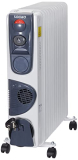 Amazon Brand – Solimo Ofr Room Heater, 13 Fin 2900 Watts Oil Filled Radiator With 400 Watts Ptc Fan Heater, Isi Approved (White & Grey)