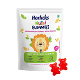 Horlicks Nutri Gummies For Kids, Multivitamin Gummies To Support Healthy Growth Of Kids, 30 Count (Strawberry Flavour)