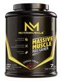 Nutrimuscle Massive Muscle Mass Gainer – 7 Lbs – 3.175 Kgs – Choco Treat Flavour – For Muscle & Mass Gain – Contains Complex Carbohydrates, Bcaa, Digestive Enzymes & Essential Vitamins & Minerals