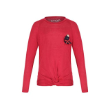 Stop Girl’S Regular Fit T-Shirt (205742040_Maroon 4 To 5 Years)