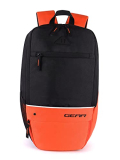 Gear Superior Xl 16L Water Resistant School Bag/Casual Backpack/College Bag For Men/Women (Black-Orange)
