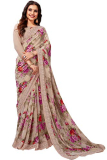 Shangrila Designer Women’S Georgette Saree With Blouse Piece (Gc-Rf3G-Zvl0_Grey, Pink)