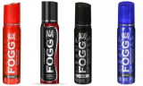 Fogg Charm 25 Ml & Punch 25 & Amaze 25 Ml & Relish 25 Ml Perfume Body Spray  –  For Men & Women(100 Ml, Pack Of 4)
