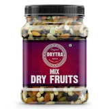 Drytra 100% Natural Premium Mix Dry Fruits 500Gm With Almonds | Cashew | Kishmish | Apricot | Black Raisins | Dried Kiwi | Nuts And Dry Fruits 500Gm (Jar Pack)