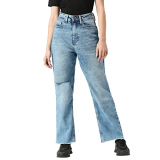 Pepe Jeans Women’S High Rise Skinny Straight Fit Jeans Light Used