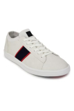 Louis Philippe Men White Lace Up Shoes