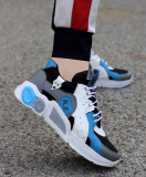 K’ Footlance Men’S Premium Style High Top Platform Fashion Sneakers||Ankle Casual Shoe Running Shoes For Men(Blue)