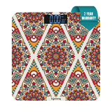Lifelong Bloom Llws54 Body Weighing Scale (Indian Cultural Series – Rajasthan Rural)|Digital Weight Machine For Body Weight|Thick Tempered Glass With Lcd Display|Bathroom Weighing Scale (Multicolor)