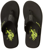 U.S. Polo Assn. Ardell 2.0 Black Flip Flop Uk 7 (2Fd22425Z01)