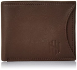 Nelle Harper Men’S Leather Bifold Wallet, Dark Brown, (Nhmlwv003)
