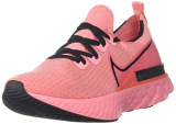 Nike Women’S W React Infinity Run Fk Running Shoes, Pink, 5.5, Bright Melon/Black-Ember Glow (Cd4372-800)