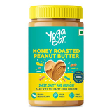 Yogabar Honey Roasted Peanut Butter 400G | Sweet, Salty And Crunchy | Non Gmo Peanut Butter | Omega 3 | Rich In Protein – 400Gm