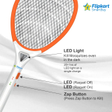 Flipkart Smartbuy Orange High Quality Mosquito Racket Rechargeable Insect Killer Bat And Led Light Electric Insect Killer Indoor, Outdoor(Bat)