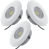 Nortek Forza 2 Watt Round Led Spot Light For Ceiling (Blue, Pack Of 3)