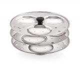 Dynore Stainless Steel Idli Stand Idli Maker 3 X 3 Plates (9 Idli)