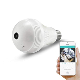 Smartcam 2Mp 960/1080P Bulb Shape Fisheye 360� Panoramic Wireless Wifi Ip Cctv Security Camera With Coloured Night Vision