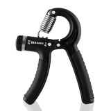 Konex Adjustable Hand Gripper Strengthener For Men & Women | Hand Exercise Equipment For Home And Gym Workouts (Without Counter, Black)
