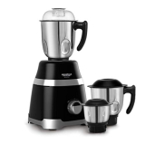 Nirlon Maharaja Whiteline Mx-220 1000 W Ultramax Hd 3 Stainless Steel Jar Mixer Grinder (Black With Chrome Finish)