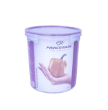 Princeware Plastic Click N Seal Canister, 3.82 Liters | Violet Multi-Purpose Plastic Containers With Lid | Food Grade | Leak Proof | Rice Spices Organizers For Kitchen Storage | Pack 1 |
