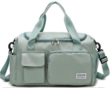 Areo Duffle Bag (New) (Duffle With Shoe Compartment, Green)