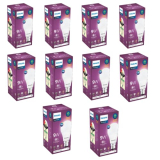 Philips 9-Watts B22 Led Cool Day White Led Bulb, Pack Of 10, (Ace Saver)