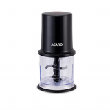 Agaro Elegant Electric 400W Vegetable Chopper, 500 Ml, 100% Copper Winded Motor, Twin Stainless Steel Blades, Chop, Mince, Puree, Dice (400 Watts)