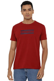 Allen Solly Men’S Regular Fit T Shirt (Askcqrgfa47675-M_Red_M)