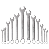 Buildskill Pro Bes12Com Combination Wrench/Spanner Set, Chrome Vanadium Steel, Mirror Chrome Finish, Rust Resistant, Long Pattern Design With Storage Rack, Sizes 6-14Mm, 17Mm,19Mm, 22Mm(Pack Of 12)