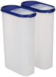 Amazon Brand – Solimo Modular Plastic Container And Dispenser, Set Of 2 (3000 Ml Each)