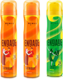 Engage Deo Combo 2 Intrigue For Her 150Ml & 1 Spirit For Her 150Ml Deodorant Spray  –  For Women(450 Ml, Pack Of 3)