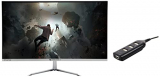 Zebronics Zeb-A24Fhd Ultra Slim Led Monitor With 60.4Cm (24”) Wide Screen, Full Hd 1920X1080, 75Hz Refresh Rate & Zeb-90Hb Usb Hub, 4 Ports, Pocket Sized, Plug & Play, For Laptop & Computers