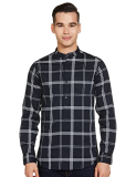 Amazon Brand – Symbol Men’S Checks Regular Casual Shirt (Sy-S22-Cs-04_Navy-Window Chk M)