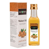 Nutndiet Cold Pressed Walnut Oil, Pure Edible Akhrot Ka Tel, Glass Bottle 100Ml
