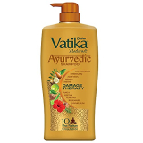 Dabur Vatika Ayurvedic Shampoo – 1L | Damage Therapy | With Power Of 10 Ingredients For Solving 10 Hair Problems| No Parabens | For All Hair Types