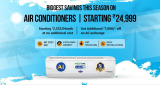 AC Starting at ₹24,999Bank Offer ll No Coat EMI