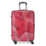 Aristocrat Polyester Hard 76 Cms Luggage- Suitcase(Duedge75Der_Deep Red)
